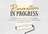 Renovation In Progress Postcard
