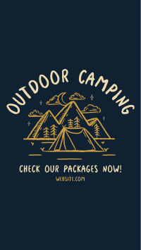 Rustic Camping Instagram Reel Image Preview