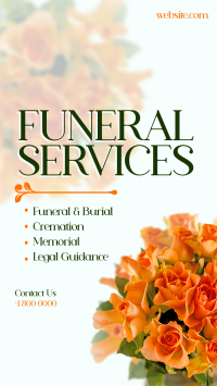 Funeral Flowers Instagram Reel Image Preview