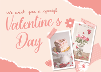 Scrapbook Valentines Greeting Postcard Image Preview