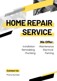 Modern Repair Service Poster