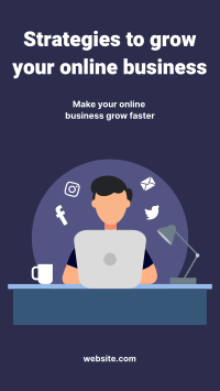 Growing Online Business Facebook Story Design