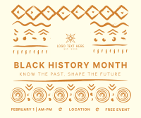 Black History Month Pattern Facebook Post