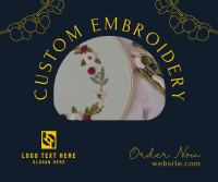 Embroidery Order Facebook Post