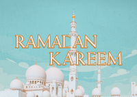 Mosque Ramadan Postcard