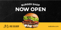 Burger Shop Opening Twitter Post