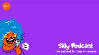 Our Funny Podcast Zoom Background