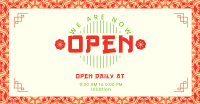 Oriental We’re Open Facebook Ad