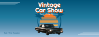 Vintage Car Show Facebook Cover Image Preview