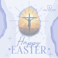 Religious Easter Linkedin Post Design