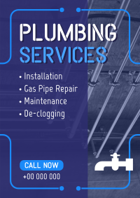 Plumbing Pipes Repair Poster