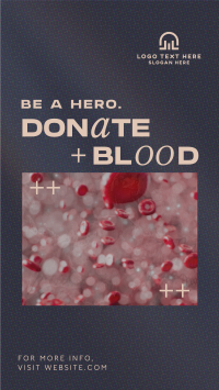 Modern Blood Donation Instagram Story Design