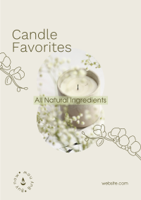 Scented Home Candle  Poster