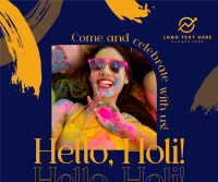 Hello Holi Facebook Post