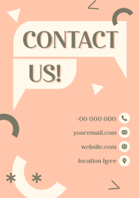 Business Contact Details Flyer