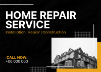Minimal  Home Repair Service Offer Postcard