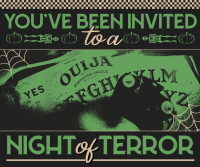 Retro Vintage Halloween Party Facebook Post Design