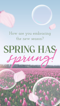 Elegant Spring Engagement Facebook Story