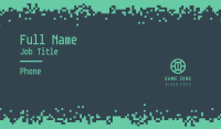 Retro Digital Pixel Business Card