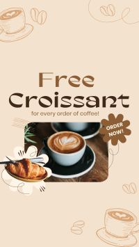 Croissant Coffee Promo YouTube Short