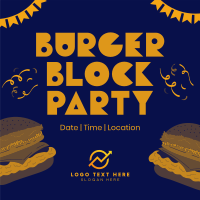 Burger Block Party Linkedin Post