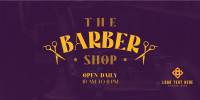 Hipster Barber Shop Twitter Post