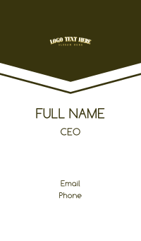 Premium Hipster Wordmark Business Card Image Preview