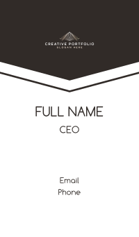 Premium Luxury Pyramid Business Card Image Preview