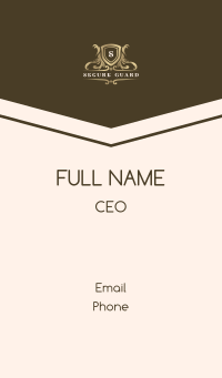 Premium Royalty Crest Business Card Image Preview
