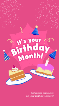 It's your Birthday Month Instagram Story