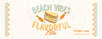 Flavorful Bites at the Beach Facebook Cover Image Preview