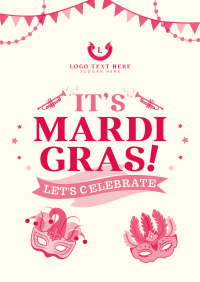 Modern Mardi Gras Flyer