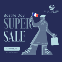 Super Bastille Day Sale Linkedin Post
