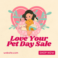 Rustic Love Your Pet Day Instagram Post Image Preview