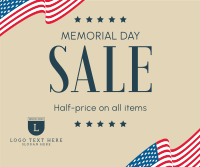 Memorial Day Sale Facebook Post