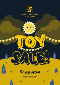 Cute Toy Sale Flyer Design