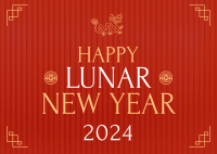 Lunar Year Red Envelope Postcard