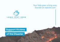 Fire Victims Donation Postcard