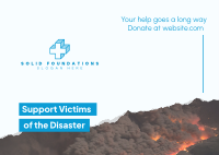 Fire Victims Donation Postcard Image Preview