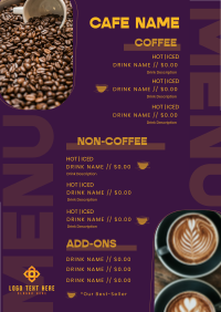 Delicious Coffee Shop Menu