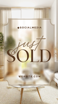 Minimalist Just Sold Real Estate Instagram Reel Image Preview