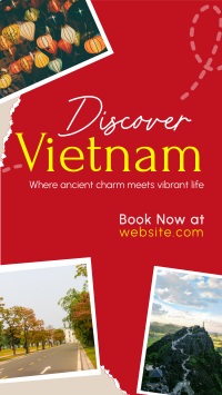 Vietnam Travel Tour Scrapbook Instagram Story