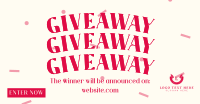 Confetti Giveaway Announcement Facebook Ad