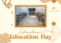 Education Day Celebration Postcard