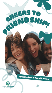 Abstract Friendship Greeting Instagram Reel Image Preview