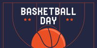 Sporty Basketball Day Twitter Post