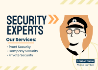 Security Experts Services Postcard