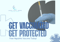 Get Hepatitis Vaccine Postcard