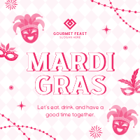 Mardi Gras Masquerade Instagram Post Image Preview