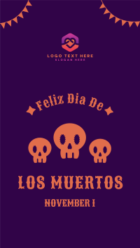 Dias De Los Muertos Greeting Instagram Story